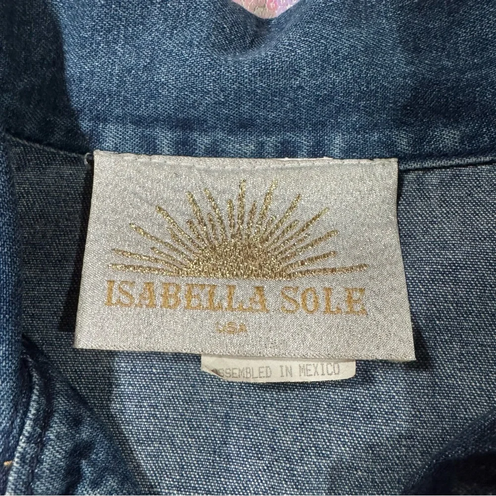 silver accent maximalist denim jacket - Picture 8 of 12